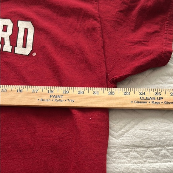 Gildan Men XL New "Harvard" Red Heavy 100% Cotton Short Sleeve Tee - Picture 6 of 9